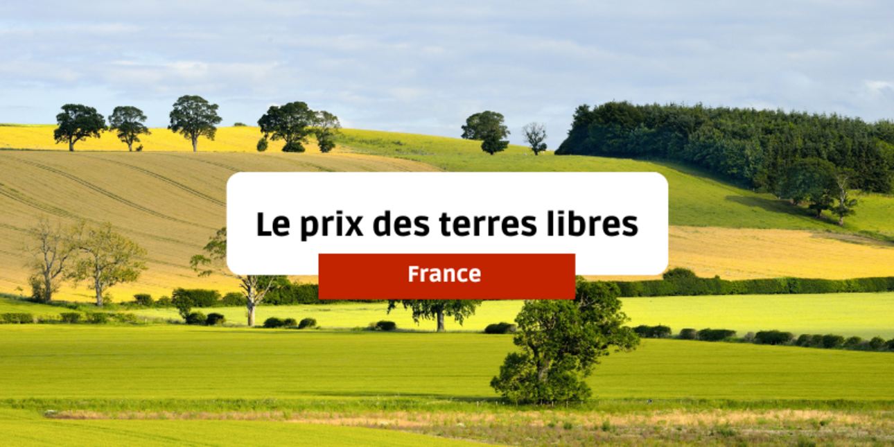 Le prix des terres libres en France depuis 2011