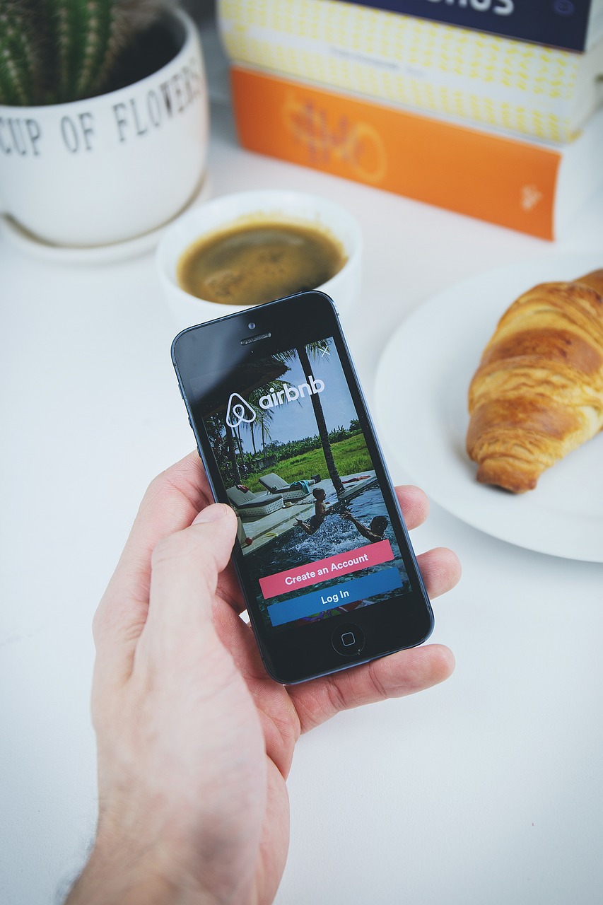 Application AirBnb sur téléphone
