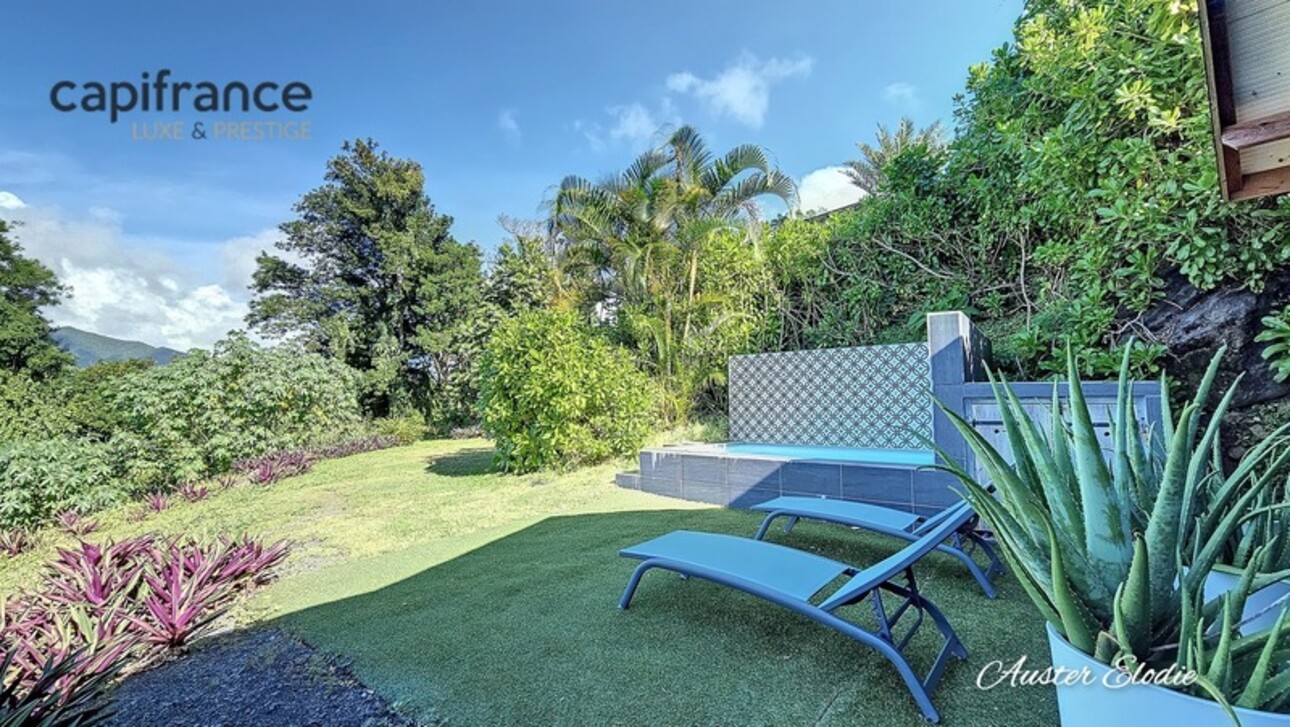 Photos 16 - Touristique - Propriété de 3 villas T3 avec piscine un T3 et deux T1 vue imprenable montagne et Mer des Caraïbes