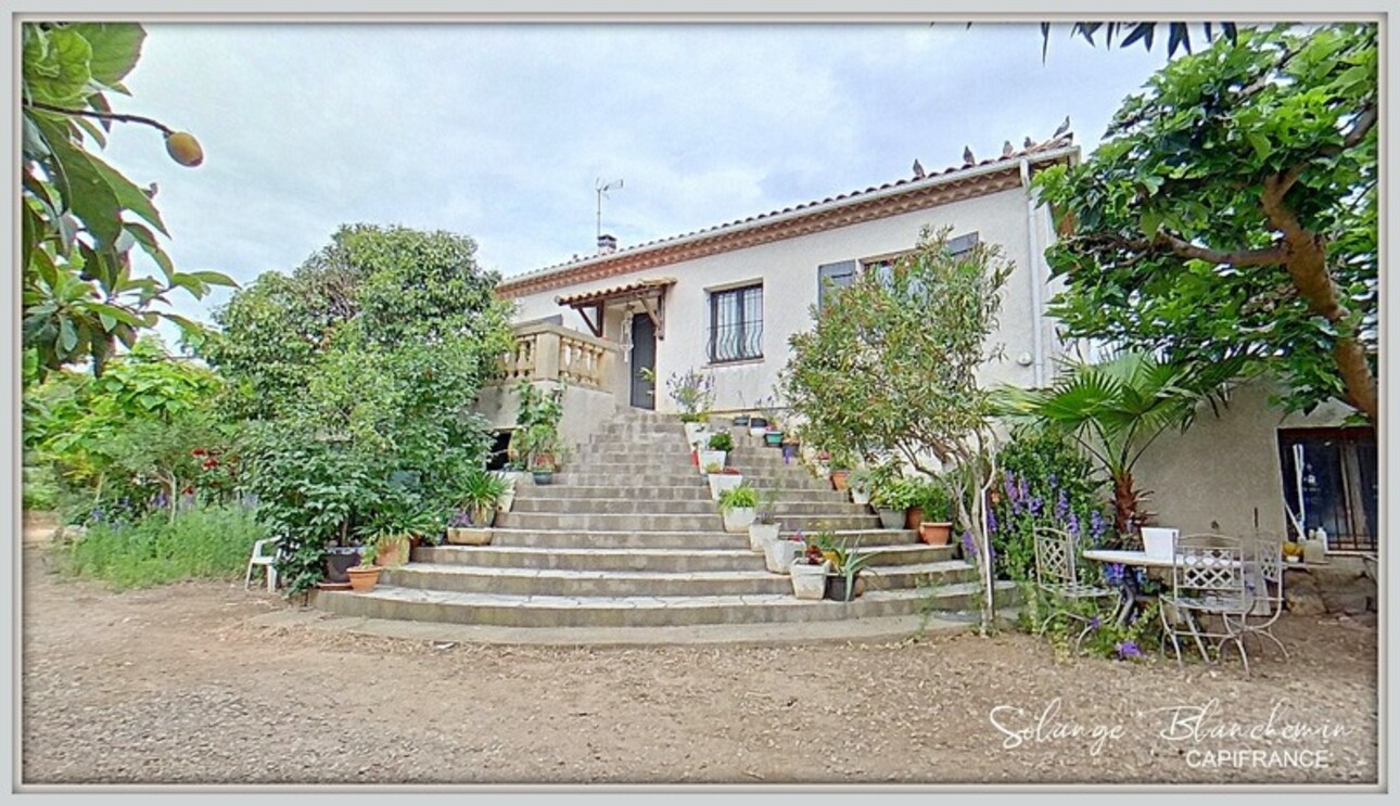 Photos 1 - Agricole - Dpt Hérault (34), à vendre CAZOULS LES BEZIERS propriété 7ha 2 maisons  - Terrain de 7,32 Ha- champs, vignes, terres maraichères