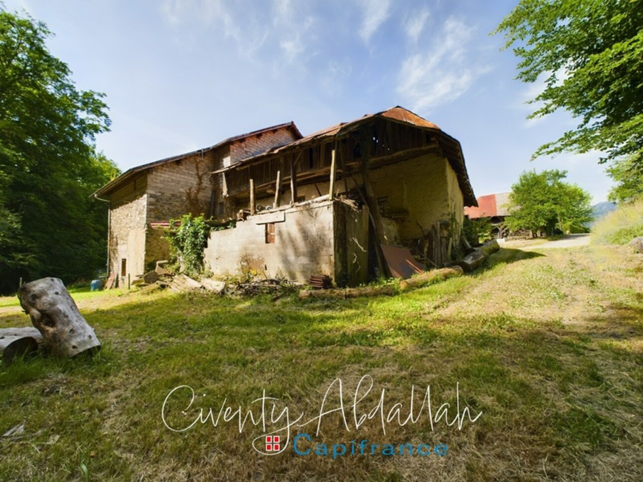 Photos 3 - Touristique - Dpt Savoie (73), à vendre PALLUD Grange à rénover proche ruisseau