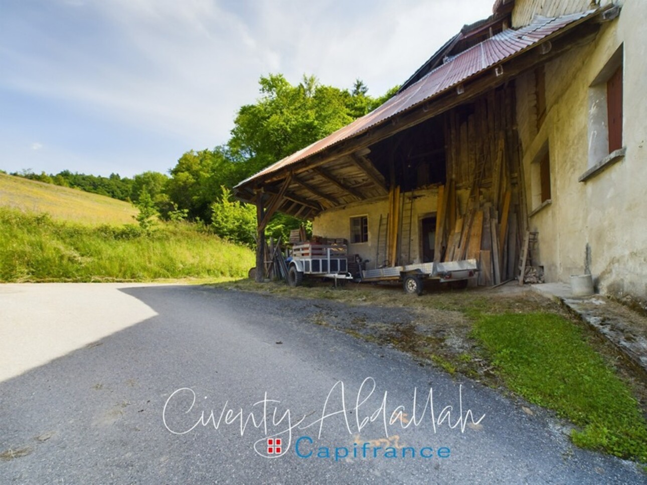 Photos 5 - Touristique - Dpt Savoie (73), à vendre PALLUD Grange à rénover proche ruisseau