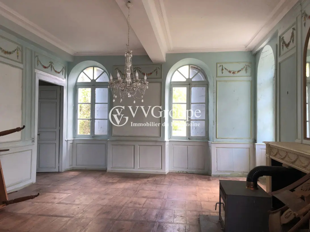 Photos 4 - Prestige - Château du 19ème siècle de 750 m2 à restaurer sur  7,8 hect, rivière secteur Béarn