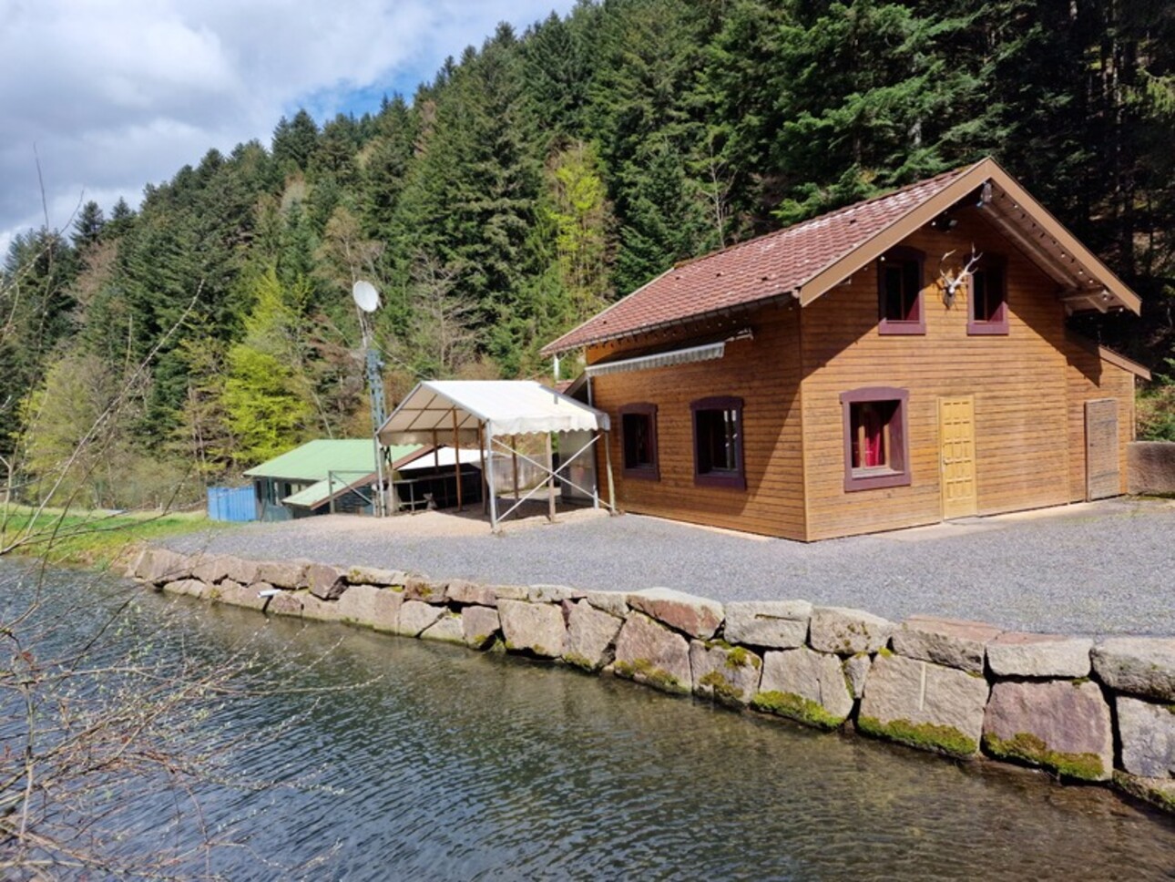 Photos 11 - Tourist - Dpt Bas-Rhin (67), for sale near SAALES property P5 with CHALET T5 + PARTY HALL + POND / land of 1 h