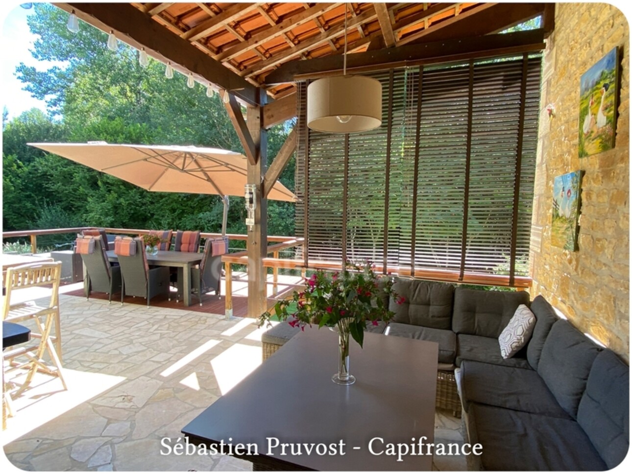 Photos 5 - Prestige - Dpt Dordogne (24), à vendre PROCHE MONTIGNAC (24) Propriete P14 de 322 m² - Terrain 14 080 m² - 4 Gîtes - étang et piscine