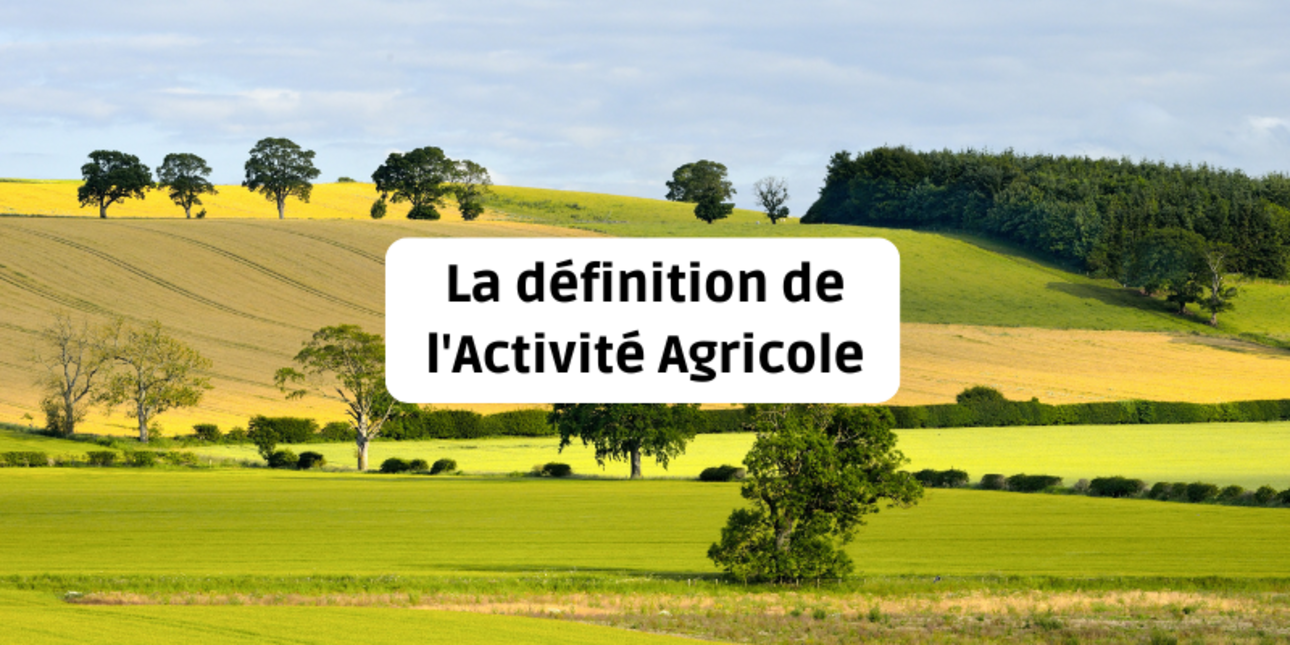 La définition de l'Activité Agricole