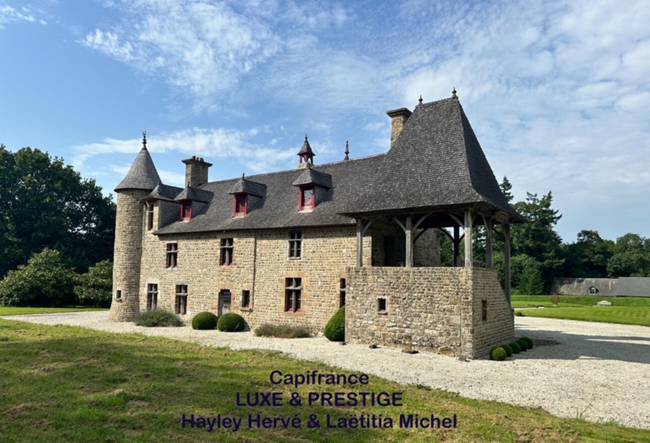 Photos 14 - Prestigious - MANOR for sale, NORMANDY, outbuildings, small lake, 3.6 hectares of land