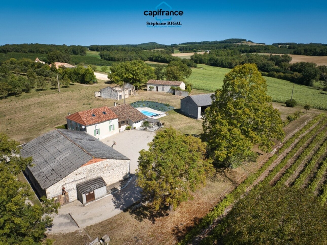 Photos 1 - Touristique - Maison à vendre 6 pièces et dépendances proche de MONFLANQUIN (47) sur 2,6ha de terrain