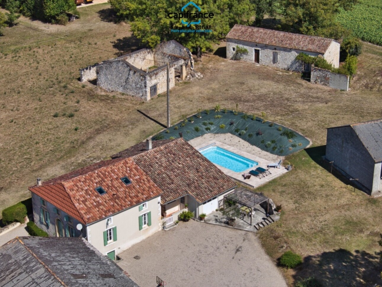 Photos 3 - Tourist - House for sale 6 rooms and outbuildings near MONFLANQUIN (47) on 2.6 ha of land