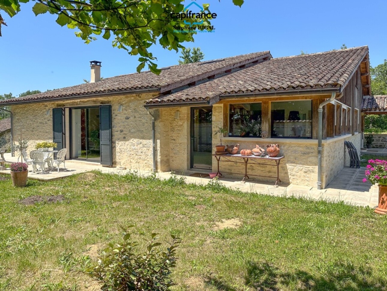 Photos 1 - Prestige - Dpt Lot et Garonne (47), à vendre LOUGRATTE propriété P7 sur terrain de 4000m2