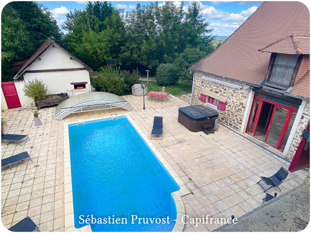 Photos 2 - Prestige - Dpt Dordogne (24), à vendre 11 pièces SARRAZAC (24) propriété P11 325M2, terrain 22200m2, dépendance, piscine