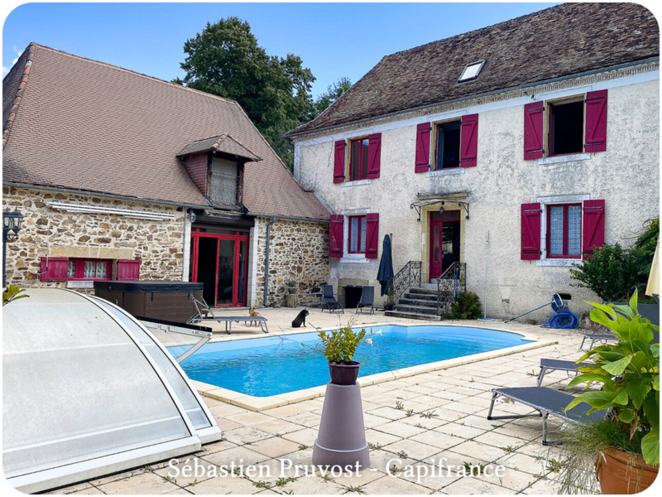 Photos 19 - Prestige - Dpt Dordogne (24), à vendre 11 pièces SARRAZAC (24) propriété P11 325M2, terrain 22200m2, dépendance, piscine