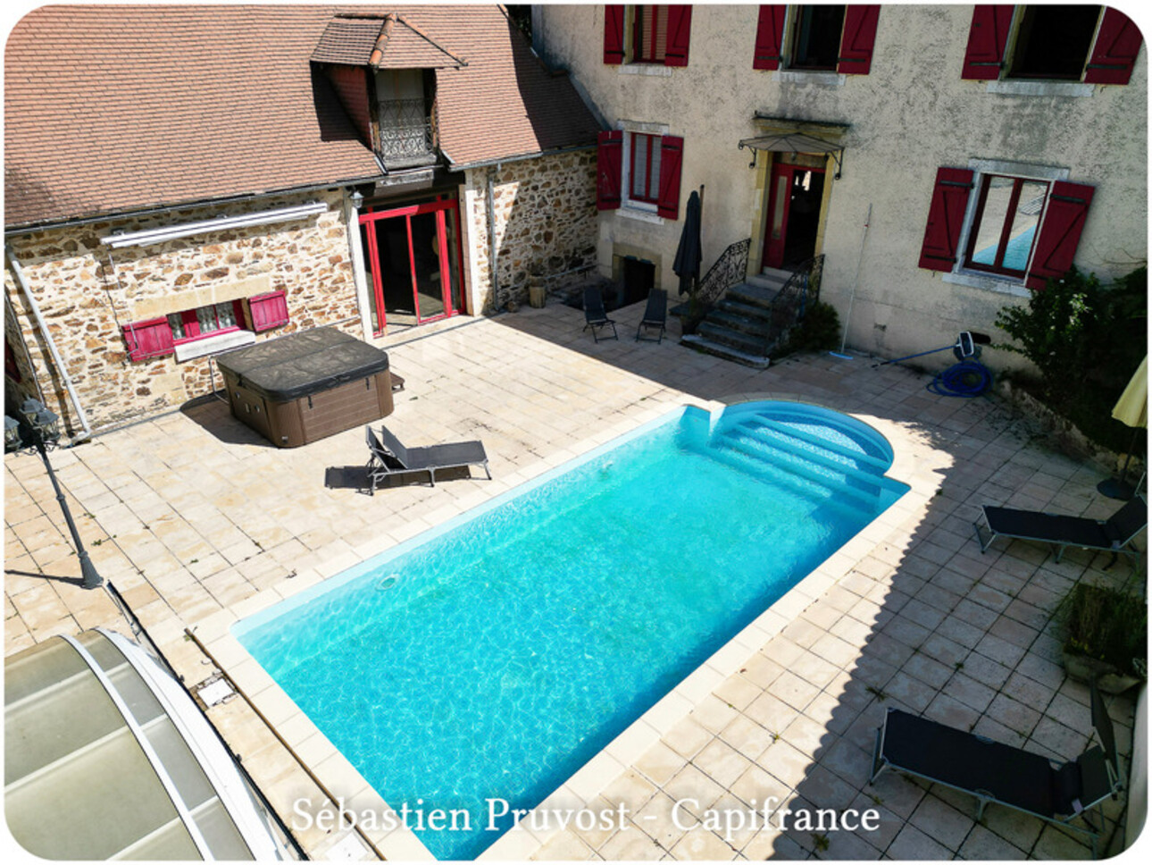 Photos 23 - Prestige - Dpt Dordogne (24), à vendre 11 pièces SARRAZAC (24) propriété P11 325M2, terrain 22200m2, dépendance, piscine