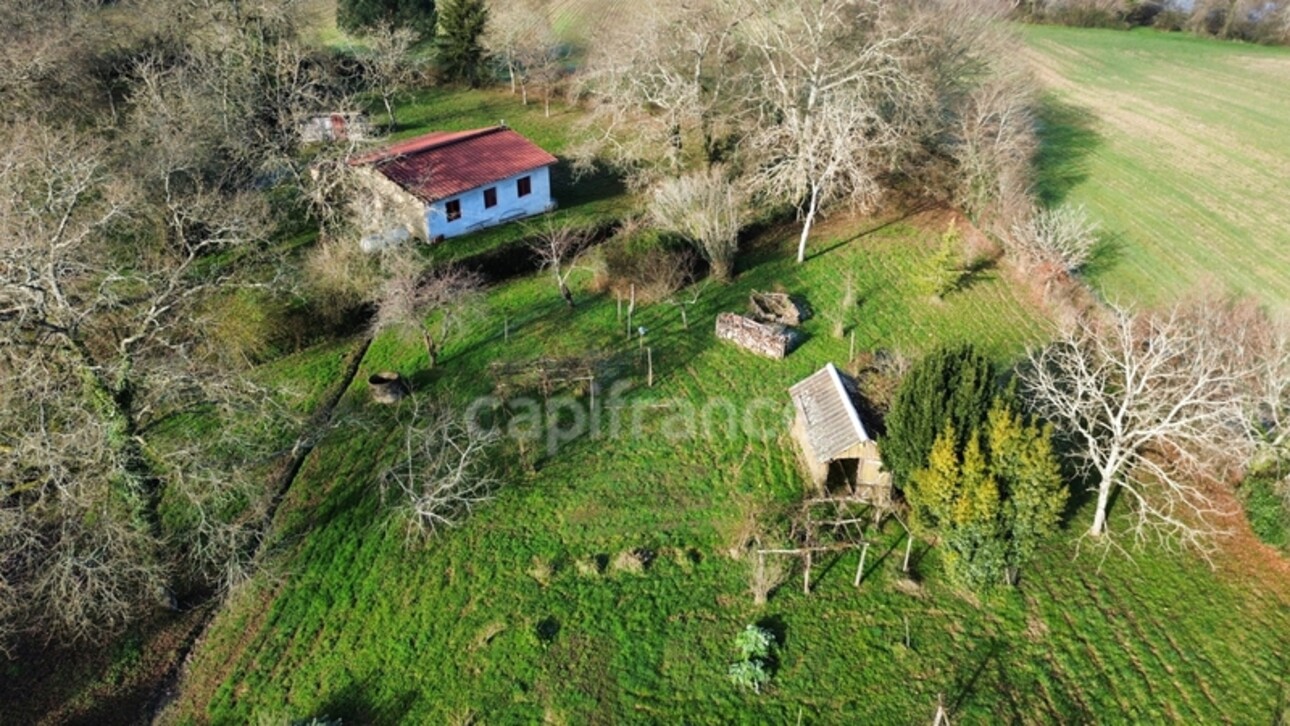 Photos 4 - Prestige - Dpt Gers (32), à vendre NOGARO proche, ancienne METAIERIE de 130m2 sur 1.3 ha avec bâtiment de 100 m2 aménageable , bois, AU CALME ! sans nuisance