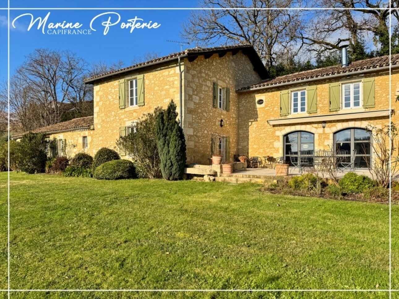 Photos 1 - Prestige - Propriété en pierre à vendre, 8 pièces proche de AUCH (32) vue dégagée