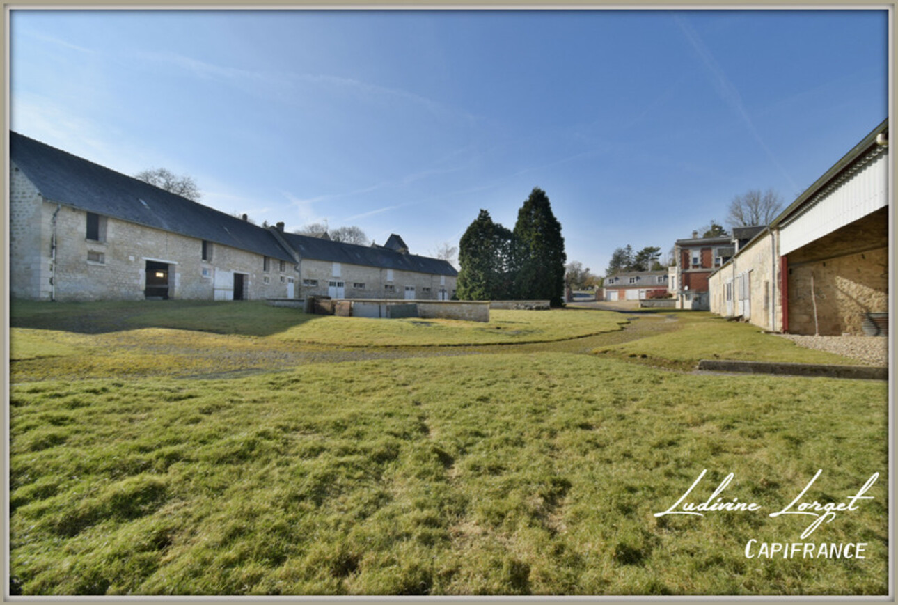 Photos 4 - Prestige - Propriété à vendre Au nord de Soissons (02200) (14km) - Corps de ferme - maison bourgeoise 335 m² habitables - 6 chambres - sous-sol total –Dépendances – Garages – Hangars- Terrain 1,22 hectare