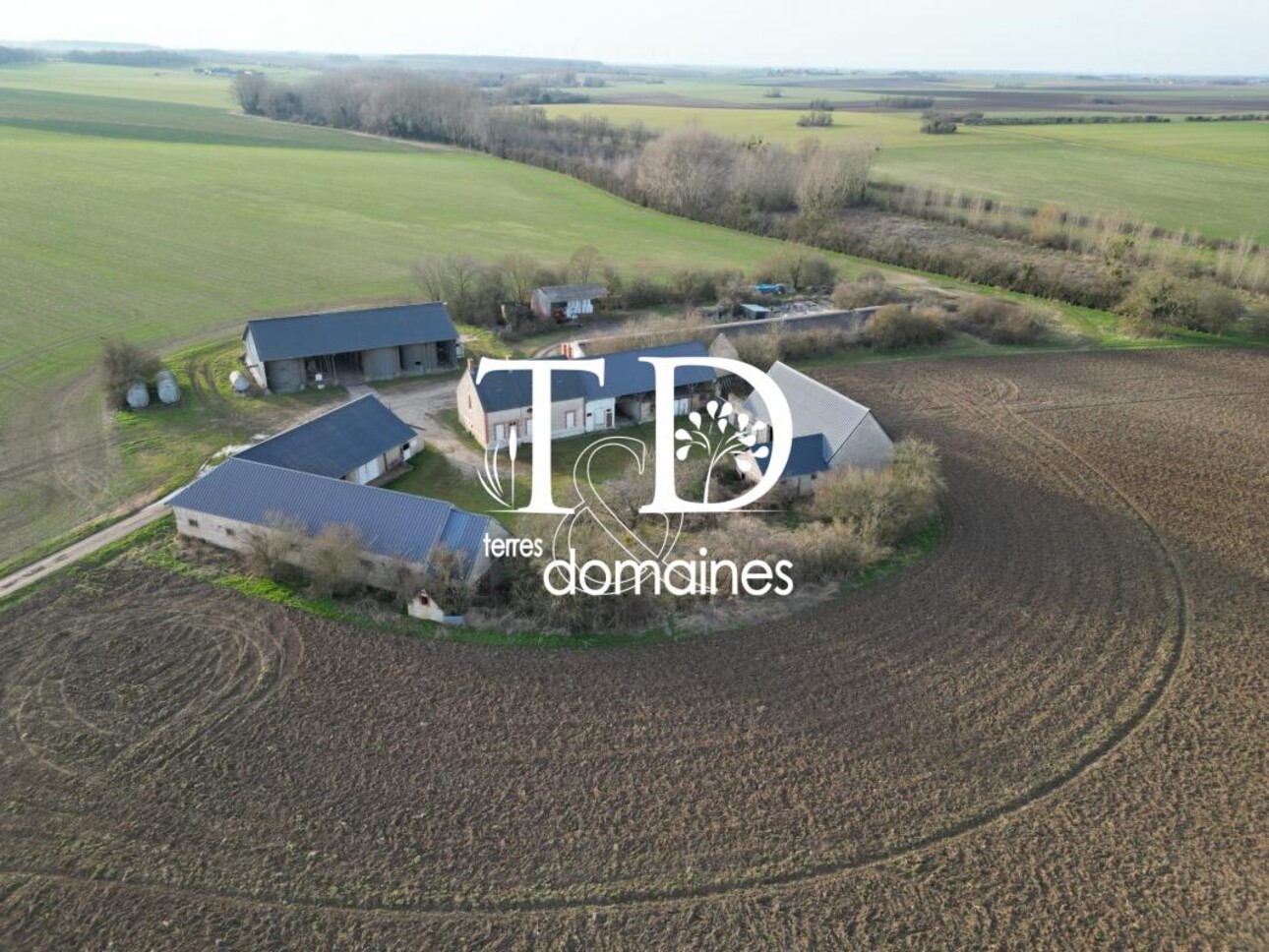 Photos 1 - Agricole - Exploitation céréalière occupée située en Champagne Berrich