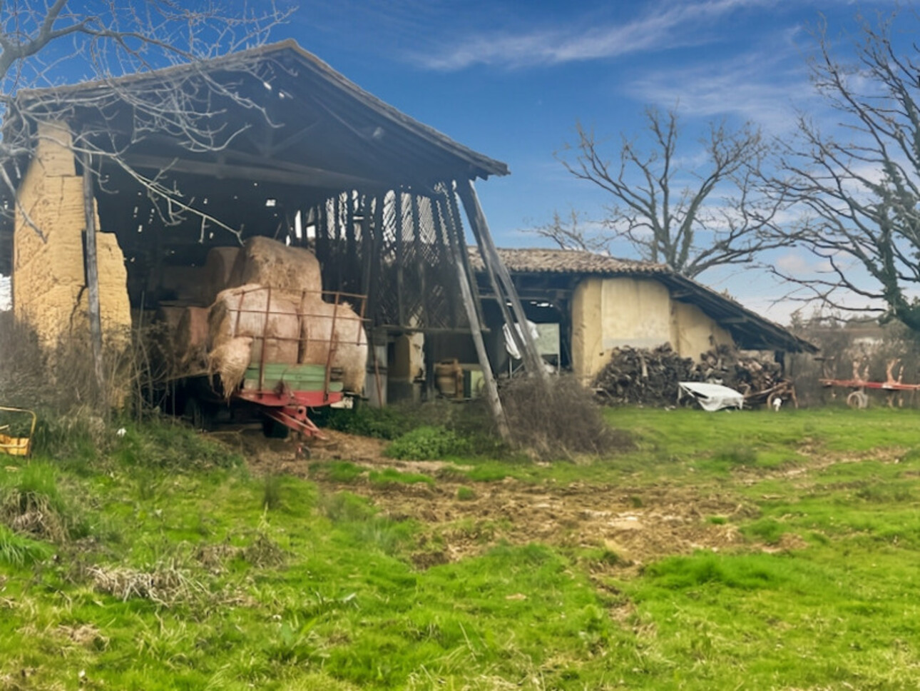 Photos 7 - Touristique - Dpt Gers (32), à vendre MIELAN grange à rénover sur un joli terrain de 1980 m² - Vue Pyrénées