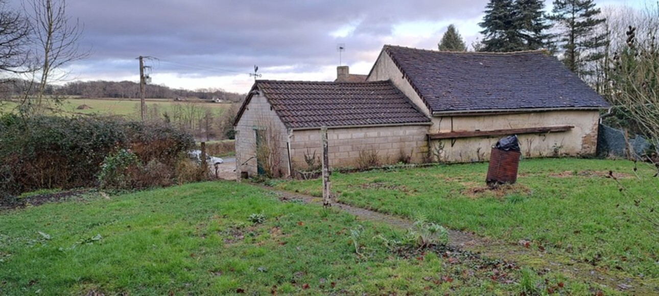 Photos 1 - Touristique - GRANGE-MAISONNETTE à rénover sur parcelle constructiible proche de CONDE-SUR-SARTHE 61