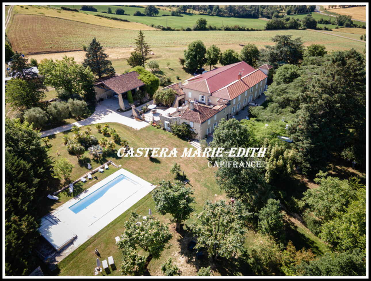 Photos 2 - Prestige - Dpt Gers (32), Proche AUCH - ELEGANTE PROPRIETE GASCONNE sans travaux piscine -4,5HA,- gîtes- chambres d'hôtes - évènementiels